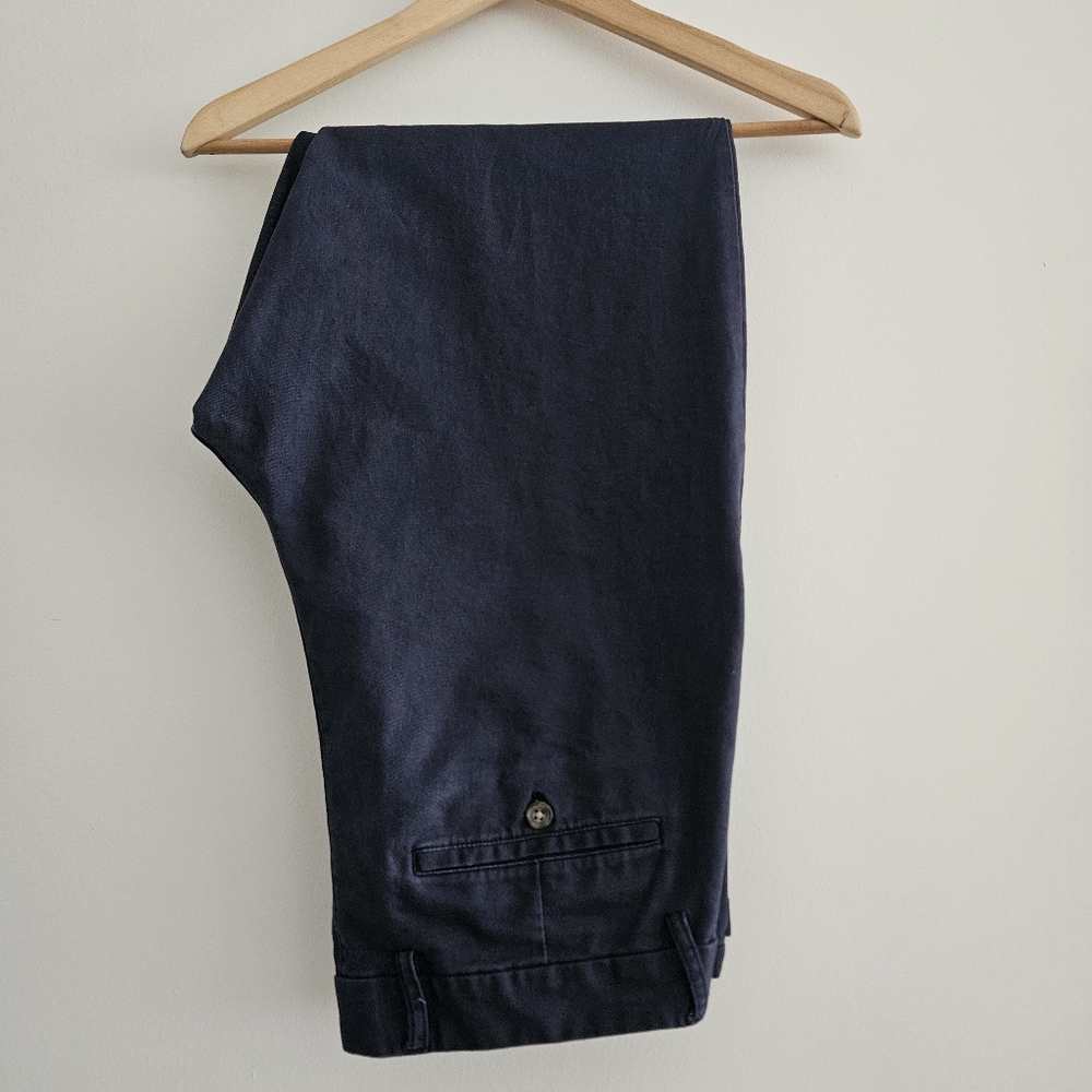 Old Navy Men's Athletic Built-In Flex Navy Blue Casual Pants 34x32